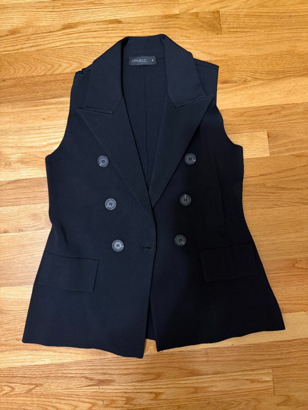 Apparalel Double-Breasted Knit Vest